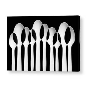 Spoons Abstract:  Forest Acrylic Print by Jacqueline Hammer