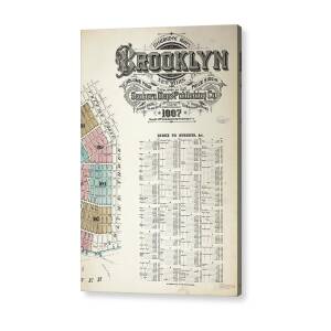 Sanborn Fire Insurance Map From Brooklyn, Kings County, Page Acrylic Print