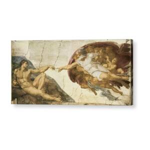 The Creation of Eve Acrylic Print by Michelangelo Buonarroti 