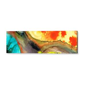 Perfect Calm - Abstract Earth Tone Landscape Blue Acrylic Print by ...