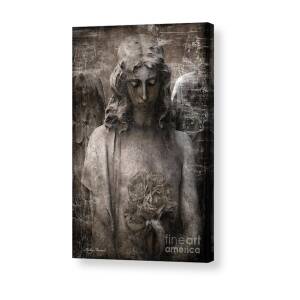 Angel Art - Surreal Ethereal Angel Wings Across Cemetery Wall Acrylic ...