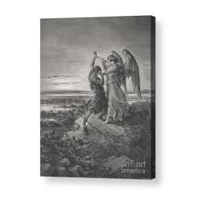 Paradiso Canto Fourteen Acrylic Print by Gustave Dore