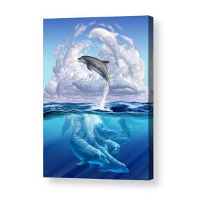 Moby Dick 1 Acrylic Print by Jerry LoFaro