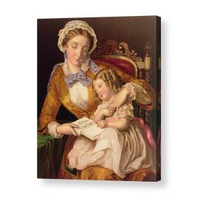Madame Rousseau and her Daughter Acrylic Print by Elisabeth Louise ...