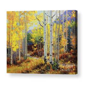 Aspen Cabin Acrylic Print by Gary Kim Aspen Cabin Acrylic Print by Gary Kim