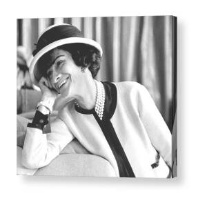 Coco Chanel wearing her Signature Suit- Weekender Tote Bag by Diane Hocker  - Pixels