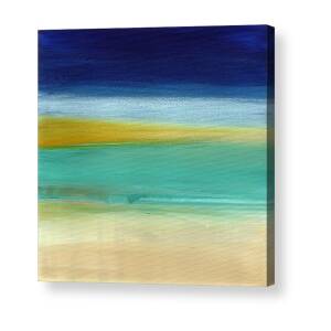 After The Storm- Abstract Beach Landscape Acrylic Print by Linda Woods