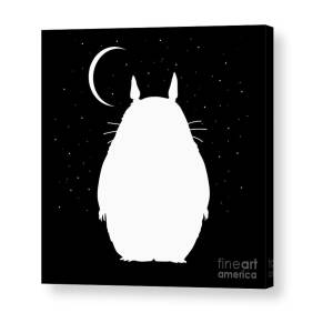 Totoro - Soot Sprites Pattern Art Print by Valentina Hramov - Pixels Merch