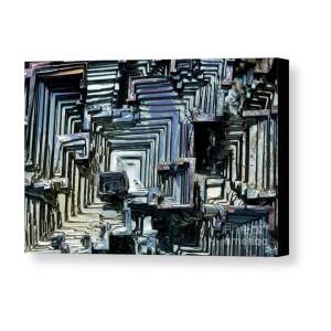 Bismuth Crystal | Large Metal Wall Art Print | Great Big Canvas