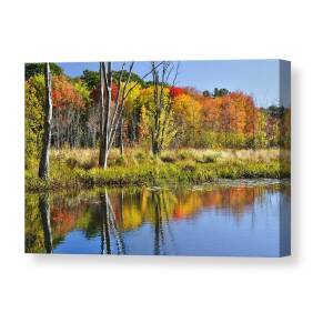 Autumn at the Old Stone Church Canvas Print / Canvas Art by Luke Moore