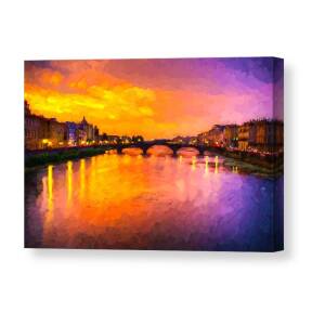 Hogwarts Castle at Night Canvas Print / Canvas Art by Theo Westlake