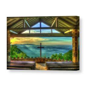 Red Roof In The Blue Ridge Mountains Canvas Print Canvas Art By