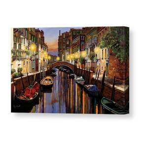 Venezia Tutta Rosa Canvas Print / Canvas Art by Guido Borelli 