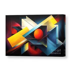 Mid Century Modern Abstract 13 Canvas Print by Mark Ashkenazi