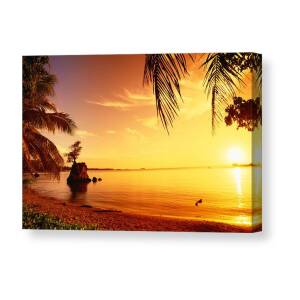 Hanalei Pier and beach Canvas Print / Canvas Art by M Swiet Productions