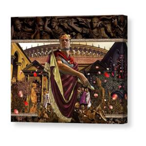 Crucifixion-Divine Mercy Canvas Print / Canvas Art by Kurt Miller