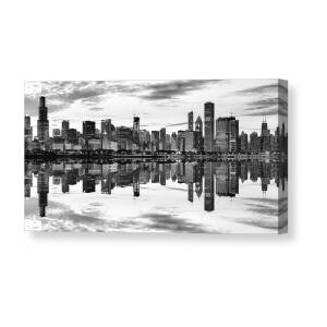 Chicago Reflection Canvas Print / Canvas Art by Donald Schwartz