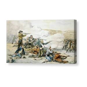 CUSTER'S LAST STAND PAINTING 11x14 SILVER HALIDE PHOTO PRINT 