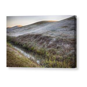 Watercolor Sunrise In The Blue Ridge Mountains Canvas Print / Canvas ...