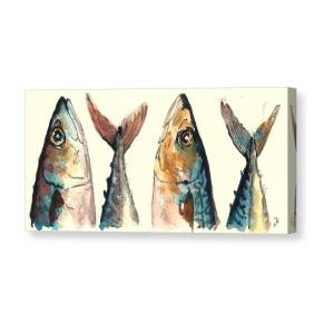 Mackerel fishes Canvas Print by Juan Bosco Mackerel fishes Canvas Print by Juan Bosco