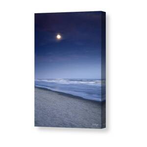 Black and White Beach Canvas Print / Canvas Art by Phill Doherty