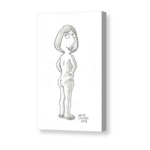 Lois Griffin from the back wearing skimpy black panties Zip Pouch by David  Lovins - Pixels