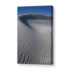 Waves of White Sands National Monument Canvas Print by Sandra Bronstein
