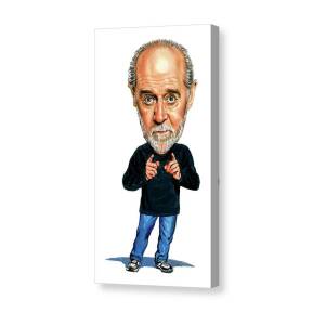George Carlin Canvas Print by Art  