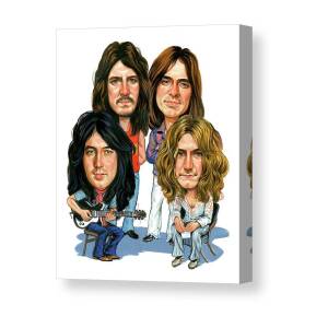 Led Zeppelin Canvas Print by Art Led Zeppelin Canvas Print by Art