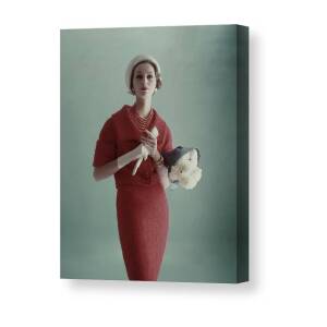 Lisa Fonssagrives Wearing A Vogue Patterns Suit Canvas Print / Canvas ...
