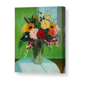 Big Sunflower Bouquet Canvas Print / Canvas Art by Jane Simonson