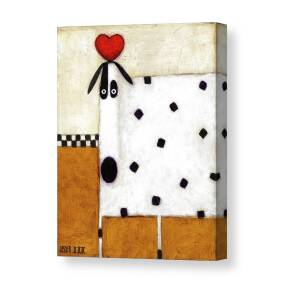 Love Dog Canvas Print by Daniel Patrick Kessler
