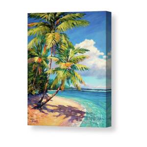 Ocean View with Breadfruit Tree Canvas Print / Canvas Art by John Clark
