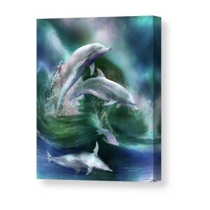 Dolphin Dream Canvas Print / Canvas Art by Carol Cavalaris