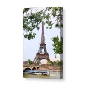 Eiffel Tower in black and white Canvas Print / Canvas Art by Heidi Hermes