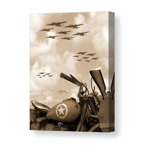 Old Motorcycle Shop Canvas Print Canvas Art By Mike Mcglothlen