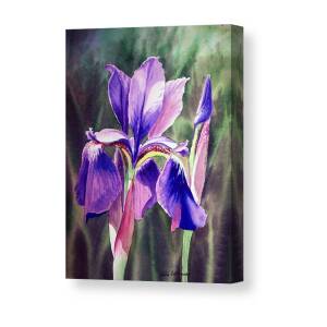 Iris Flower Dancing Petals Canvas Print / Canvas Art by Irina Sztukowski