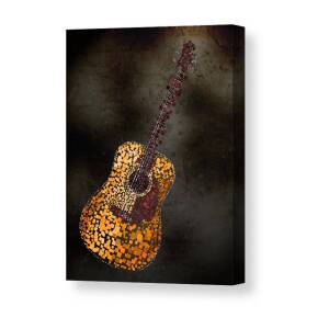 Abstract Guitar Canvas Print by Michael Tompsett
