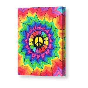 Heart Peace Mandala Canvas Print / Canvas Art by Cheryl Fox