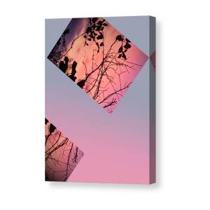 Holly Tree Sunset Abstract, Canvas