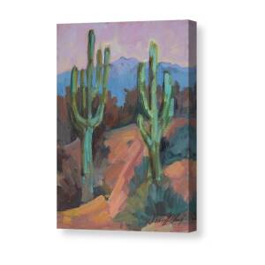 Desert Morning Saguaro Canvas Print / Canvas Art by Diane McClary