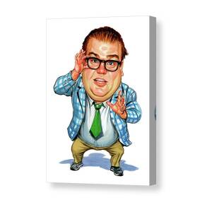 Chris Farley as Matt Foley Canvas Print by Art  
