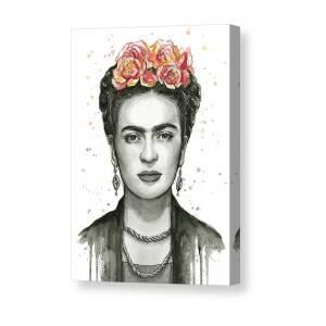 Frida Kahlo Portrait Canvas Print / Canvas Art by Olga Shvartsur