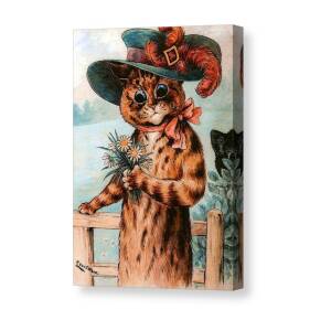 I fell in Love with a lovely Kitten by Louis Wain Canvas Print / Canvas Art  by Orca Art Gallery - Pixels Canvas Prints