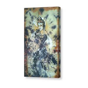 Kali and Ouroboros Canvas Print / Canvas Art by Silk Alchemy