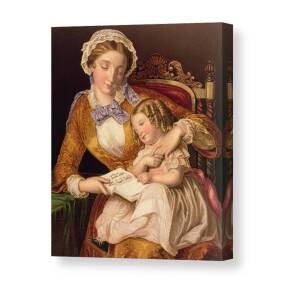 Mother and Child in the Flowers Canvas Print / Canvas Art by Camille ...