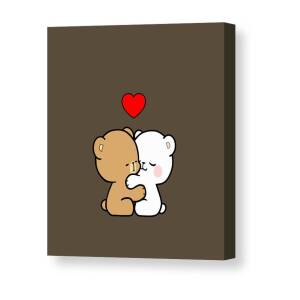 Milk Mocha Bear I Want You To Be My Lover Valentines Love Metal Print