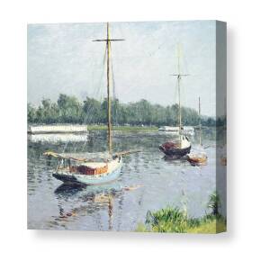 Rower in a Top Hat Canvas Print / Canvas Art by Gustave Caillebotte