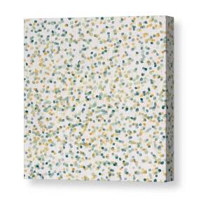 Yellow and blue Dots Canvas Print by Aged Pixel