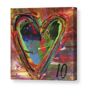 07 of Hearts, Heartache Series Canvas Print / Canvas Art by Elizabeth  Greene - Pixels Canvas Prints